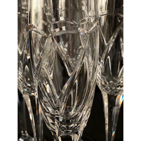 Set of 6 Mikasa Cachet Gold Crystal Stemware - Rare 1998-2000 - Picture 4 of 8